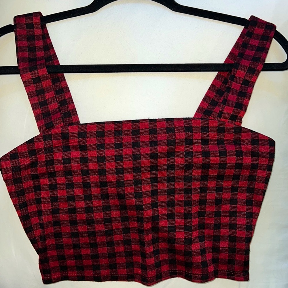 Plaid crop top